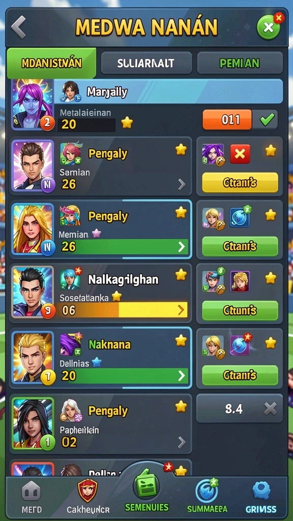 Tampilan gulungan slot yang menarik dan interaktif.