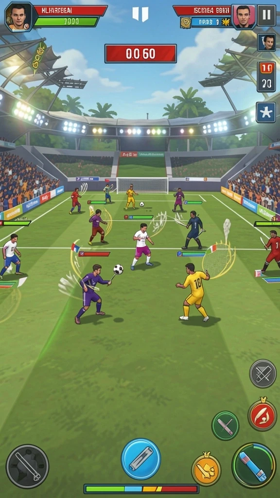 Mode multiplayer saat berinteraksi dengan pemain lain.