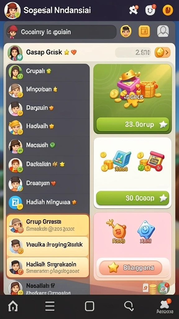 Tampilan awal permainan CUCUTOTO yang menarik.