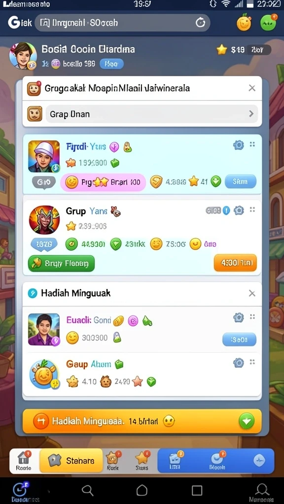 Sesi permainan multiplayer yang mendebarkan.