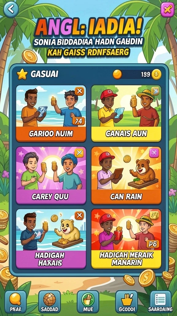 Gambar gameplay yang menunjukkan tantangan seru di dalam game.