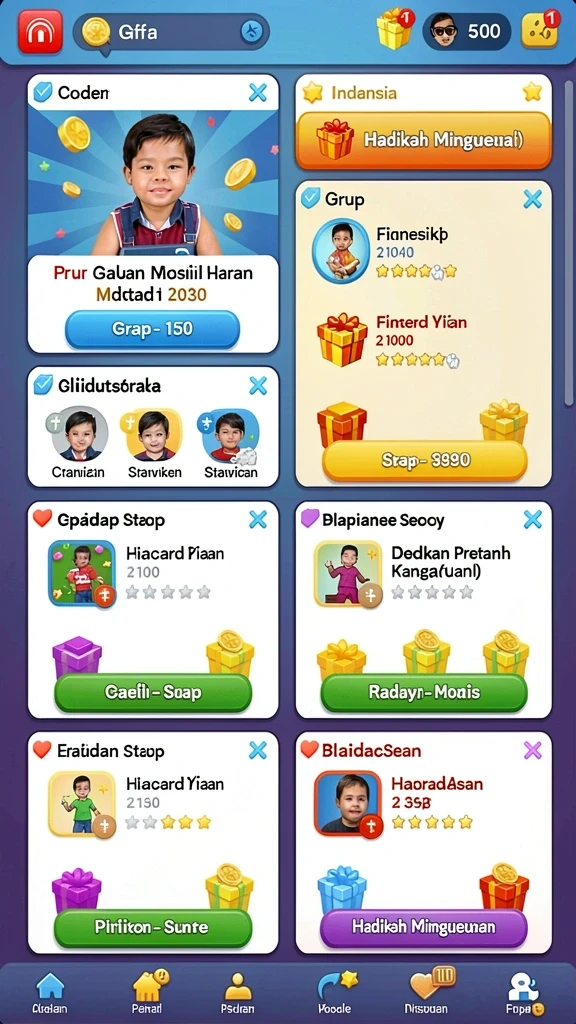 Fitur multiplayer yang memungkinkan bermain bersama teman.