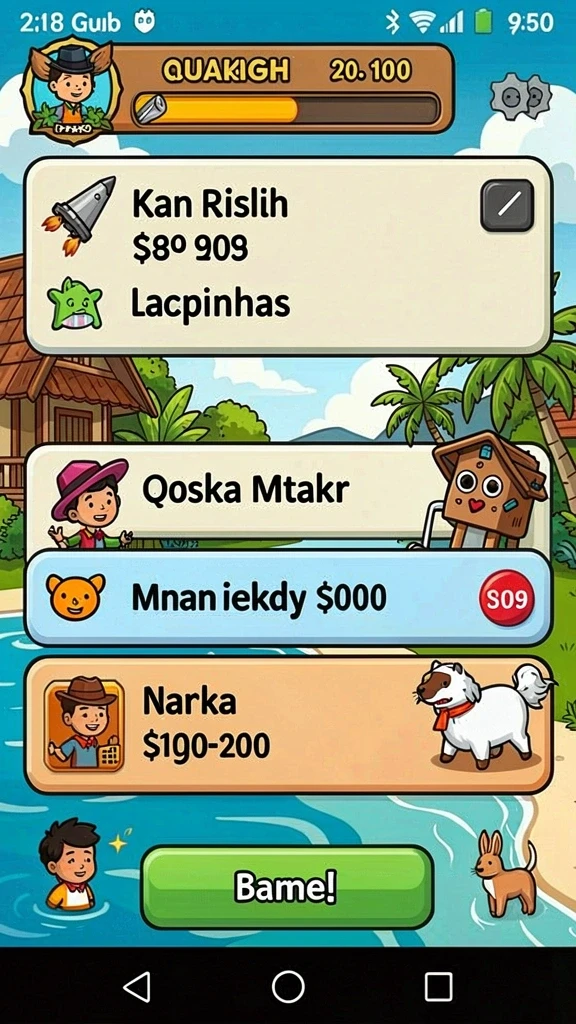 Tantangan level yang beragam dan menarik.