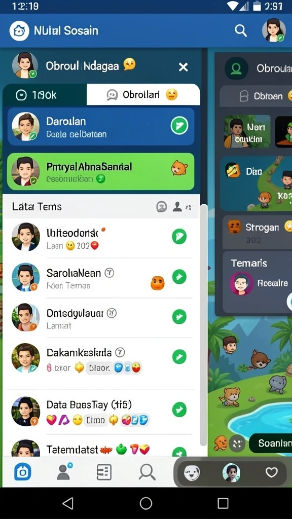 Fitur mode multiplayer yang memungkinkan bersaing dengan teman.