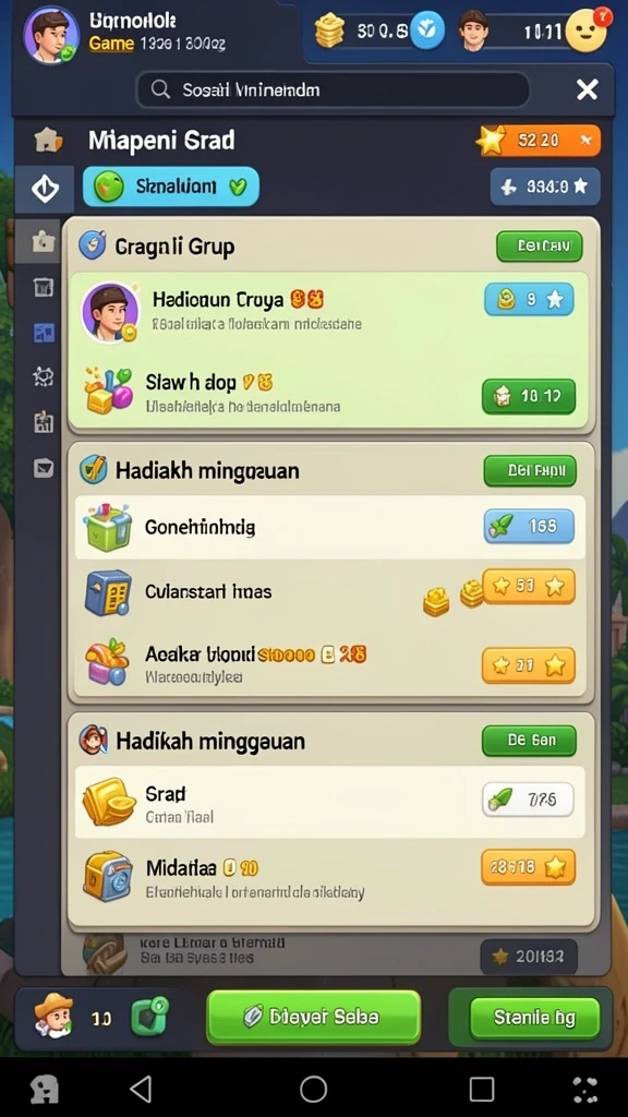 Beragam pilihan permainan yang mengasyikkan.