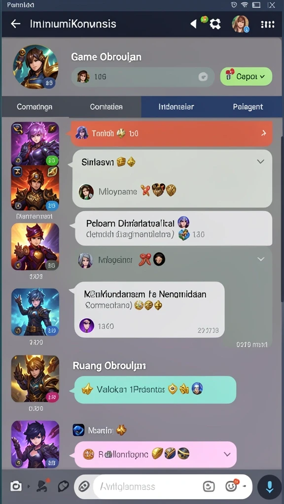Fitur komunitas yang mendukung interaksi antar pemain.