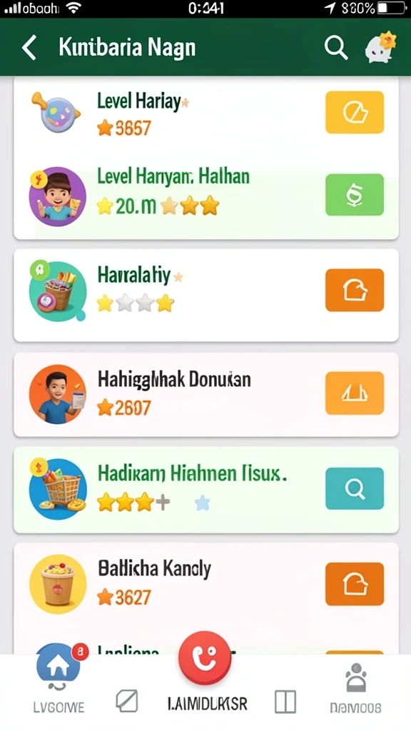 Sistem karakter yang dapat disesuaikan dan unik.
