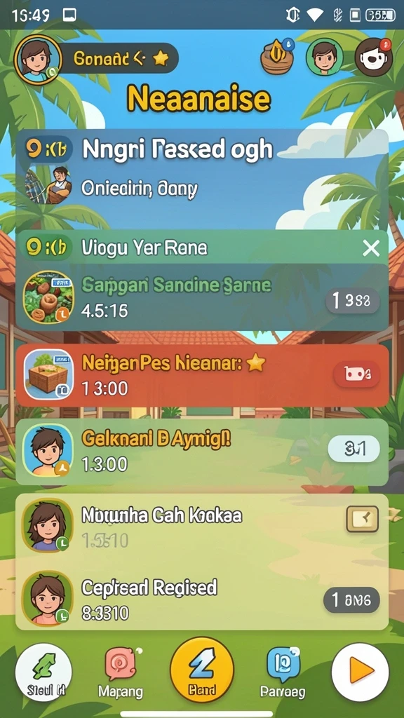 Salah satu level menantang dengan rintangan menarik.