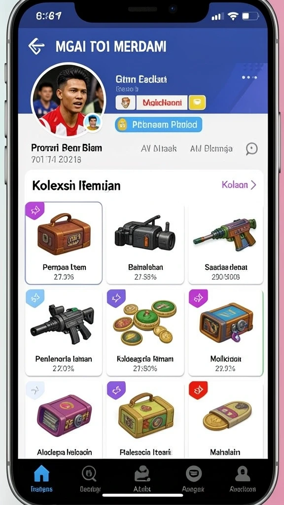 Tampilan awal aplikasi SITUSTOTO yang menarik.