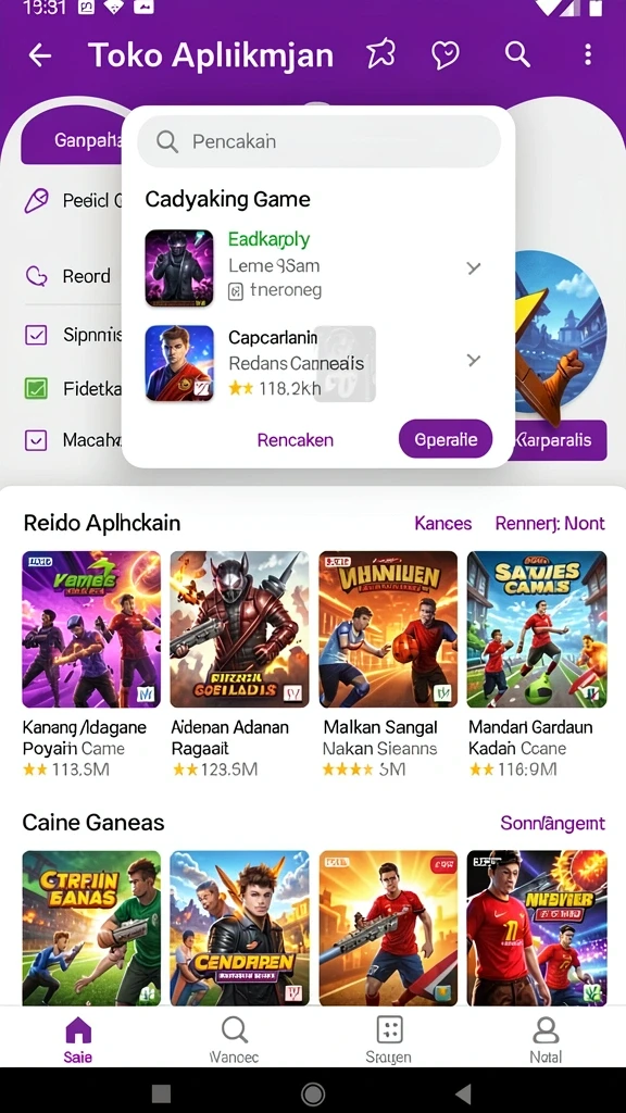 Fitur statistik yang membantu pemain dalam analisis angka.