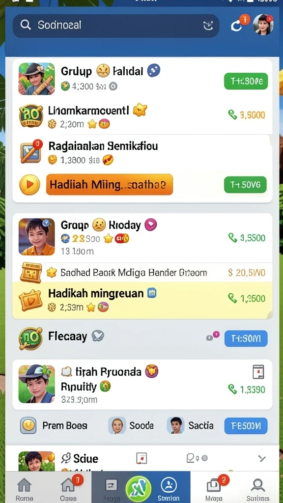 Screenshot 2: Fitur multiplayer yang memungkinkan pemain bersaing.
